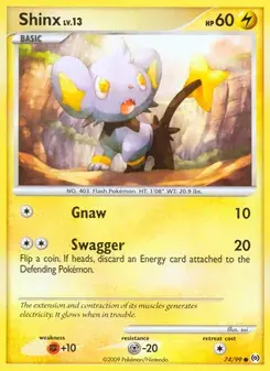 Shinx 74/99 Arceus Pokémon card