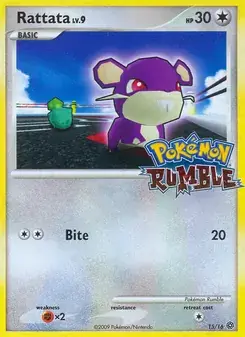 Rattata 15/16 Pokémon Rumble Pokémon card