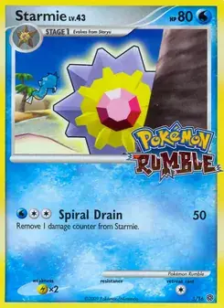 Starmie 5/16 Pokémon Rumble Pokémon card