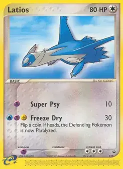 Latios 15/40 Nintendo Black Star Promos Pokémon card