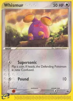Whismur 19/40 Nintendo Black Star Promos Pokémon card