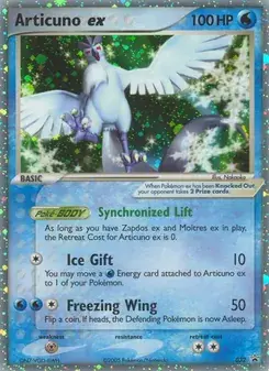 Articuno ex 32/40 Nintendo Black Star Promos Pokémon card