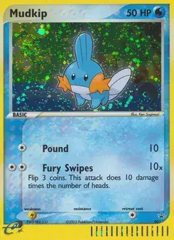 Mudkip 5/40 Nintendo Black Star Promos Pokémon card
