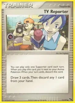 TV Reporter 11/17 POP Series 2 Pokémon card
