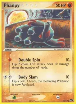 Phanpy 15/17 POP Series 2 Pokémon card
