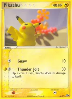 Pikachu 16/17 POP Series 2 Pokémon card