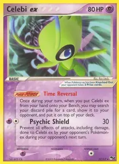 Celebi ex 17/17 POP Series 2 Pokémon card
