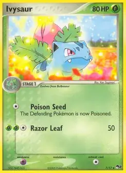 Ivysaur 7/17 POP Series 2 Pokémon card