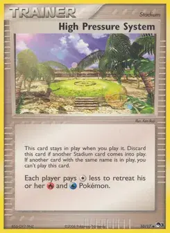 High Pressure System 10/17 POP Series 3 Pokémon card