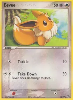 Eevee 13/17 POP Series 3 Pokémon card