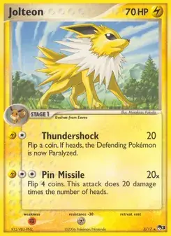 Jolteon 3/17 POP Series 3 Pokémon card