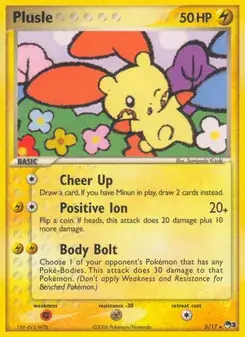 Plusle 5/17 POP Series 3 Pokémon card
