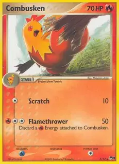 Combusken 7/17 POP Series 3 Pokémon card