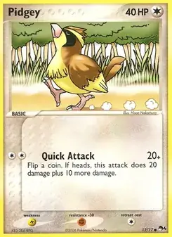 Pidgey 12/17 POP Series 4 Pokémon card