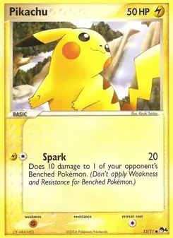 Pikachu 13/17 POP Series 4 Pokémon card
