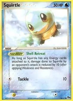 Squirtle 14/17 POP Series 4 Pokémon card
