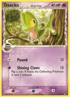 Treecko δ 15/17 POP Series 4 Pokémon card