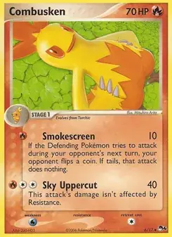 Combusken 6/17 POP Series 4 Pokémon card