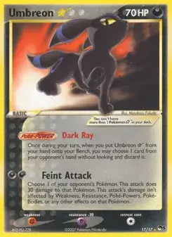 Umbreon ★ 17/17 POP Series 5 Pokémon card