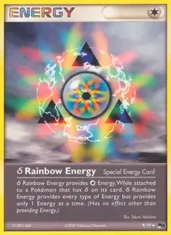 δ Rainbow Energy 9/17 POP Series 5 Pokémon card