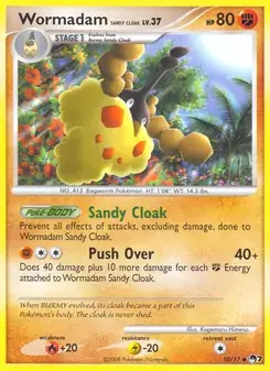 Wormadam Sandy Cloak 10/17 POP Series 7 Pokémon card