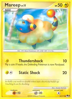 Mareep 14/17 POP Series 7 Pokémon card