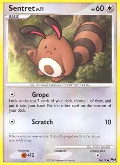 Sentret 16/17 POP Series 7 Pokémon card
