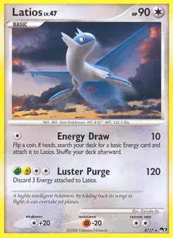 Latios 4/17 POP Series 7 Pokémon card