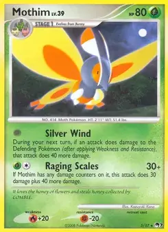 Mothim 5/17 POP Series 7 Pokémon card
