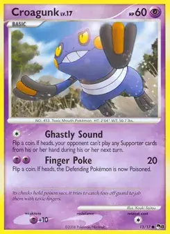 Croagunk 13/17 POP Series 8 Pokémon card