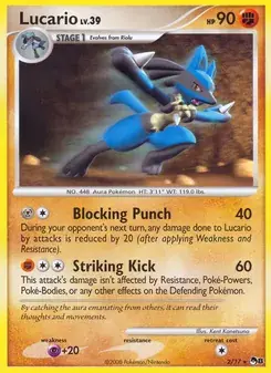 Lucario 2/17 POP Series 8 Pokémon card