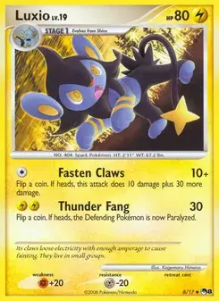 Luxio 8/17 POP Series 8 Pokémon card