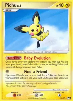Pichu 11/17 POP Series 9 Pokémon card