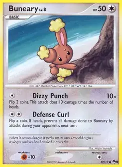 Buneary 12/17 POP Series 9 Pokémon card