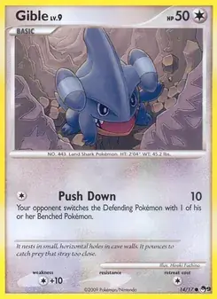 Gible 14/17 POP Series 9 Pokémon card