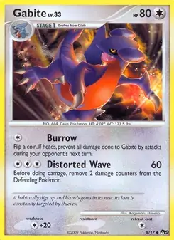 Gabite 8/17 POP Series 9 Pokémon card