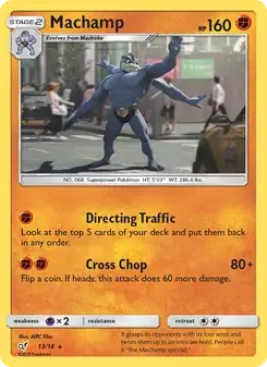 Machamp 13/18 Detective Pikachu Pokémon card
