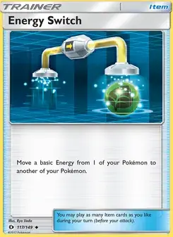 Energy Switch 117/149 Sun & Moon Pokémon card