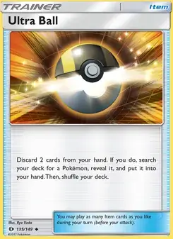 Ultra Ball 135/149 Sun & Moon Pokémon card