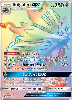 Solgaleo GX 155/149 Sun & Moon Pokémon card