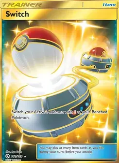 Switch 160/149 Sun & Moon Pokémon card