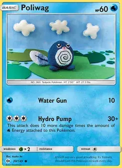 Poliwag 30/149 Sun & Moon Pokémon card