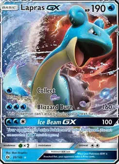 Lapras GX 35/149 Sun & Moon Pokémon card
