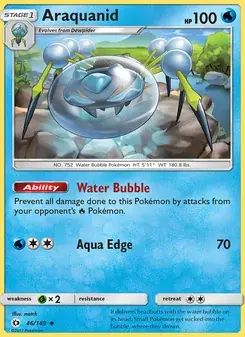 Araquanid 46/149 Sun & Moon Pokémon card