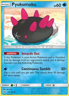 Pyukumuku 47/149 Sun & Moon Pokémon card