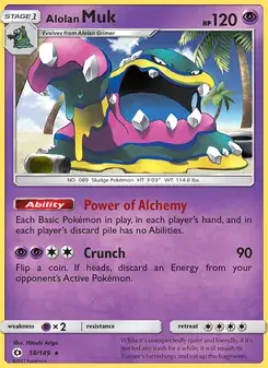 Alolan Muk 58/149 Sun & Moon Pokémon card