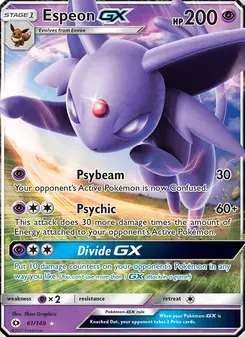 Espeon GX 61/149 Sun & Moon Pokémon card