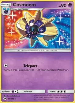 Cosmoem 65/149 Sun & Moon Pokémon card