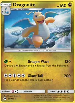 Dragonite 96/149 Sun & Moon Pokémon card