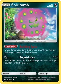 Spiritomb 112/214 Unbroken Bonds Pokémon card